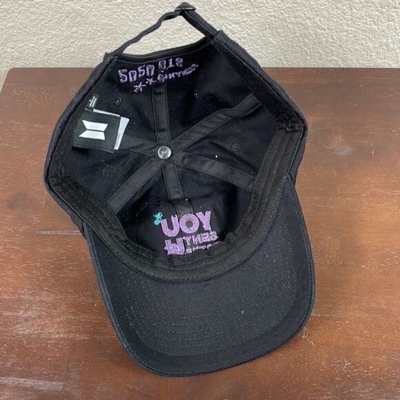 BTS Dynamite Celebration Official Cap Baseball Hat Black You Sent Us To The Top - Picture 7 of 10